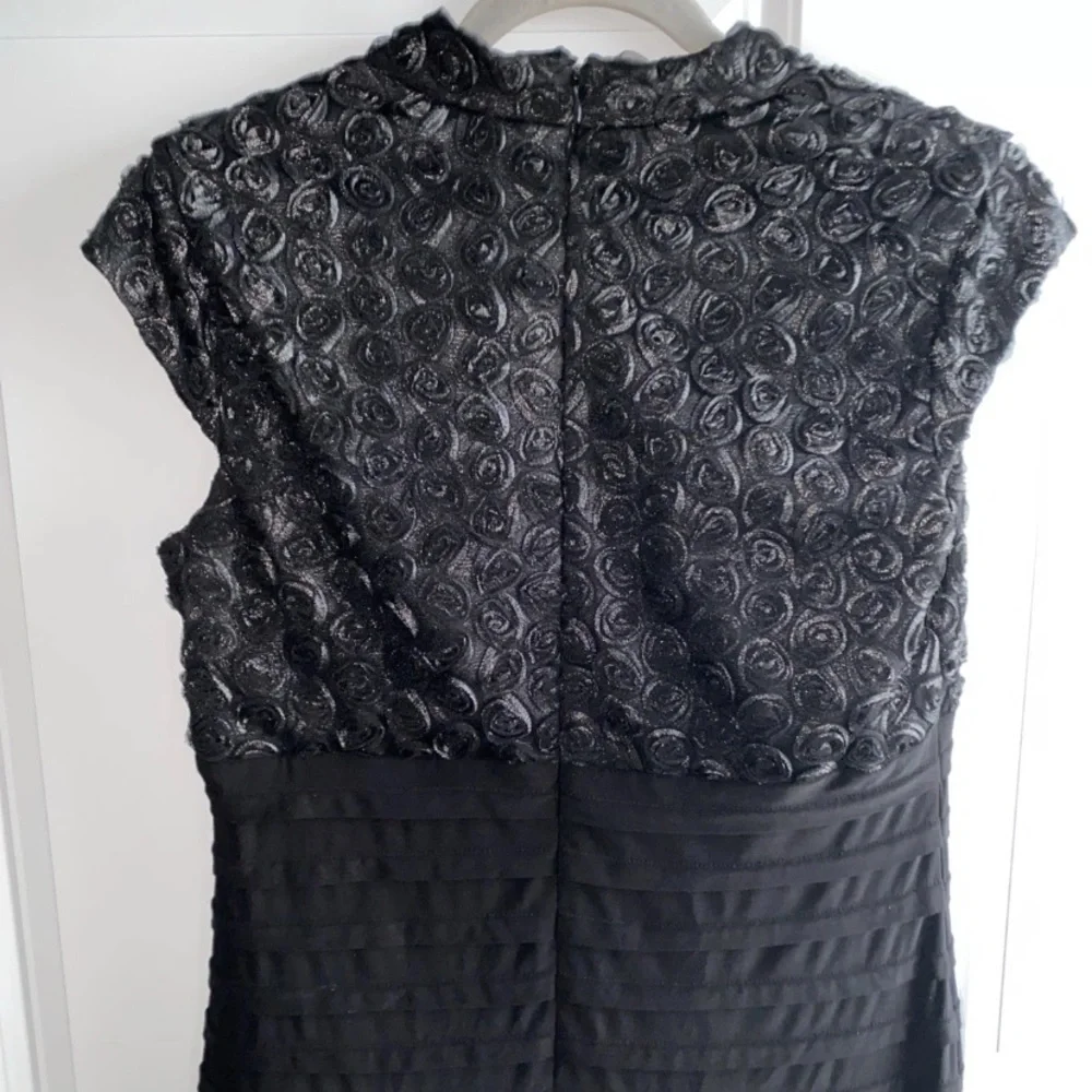 R&M Richards‎ 12P 12 Petite Black Cocktail Dress